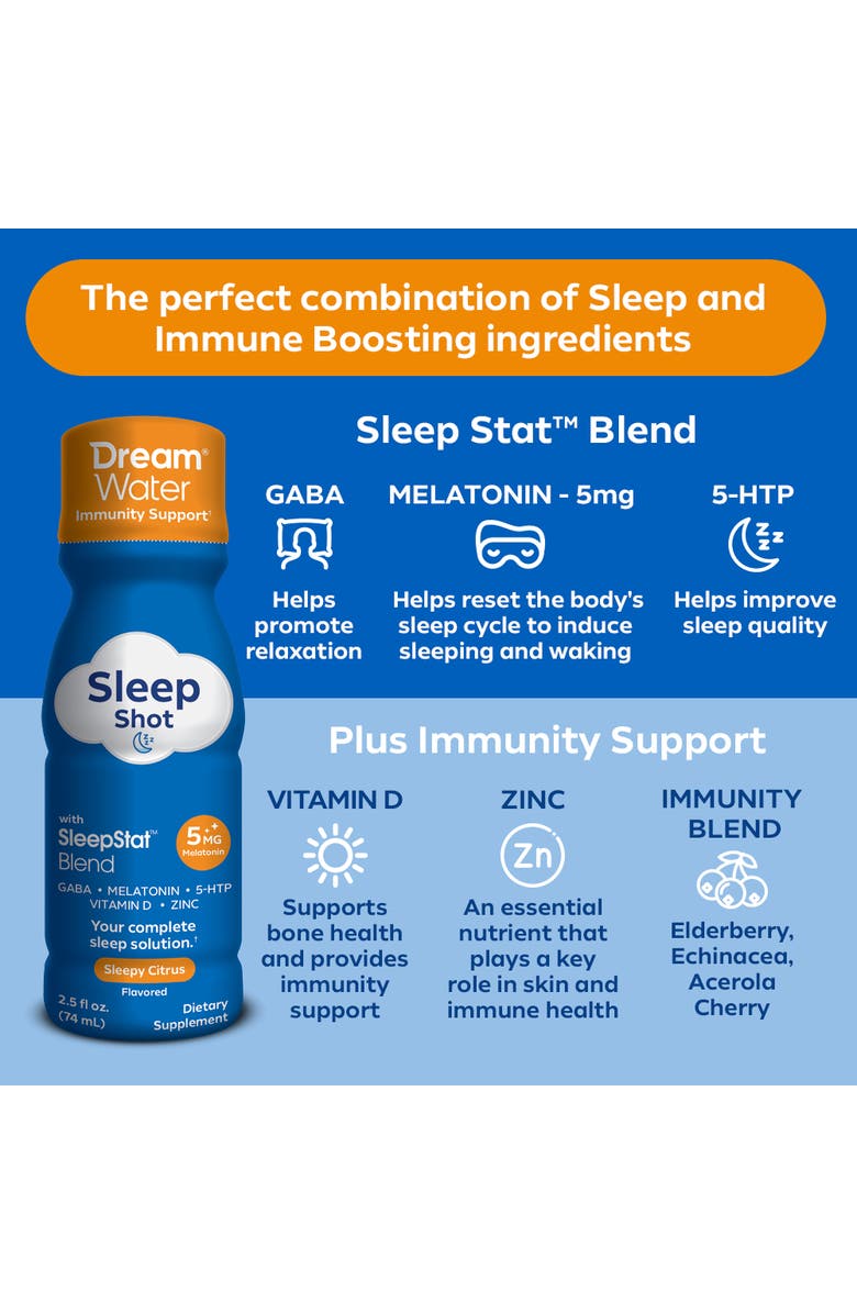 Dream Water Immunity Support Sleep Aid Drink Supplement, Alternate, color, Multicolored