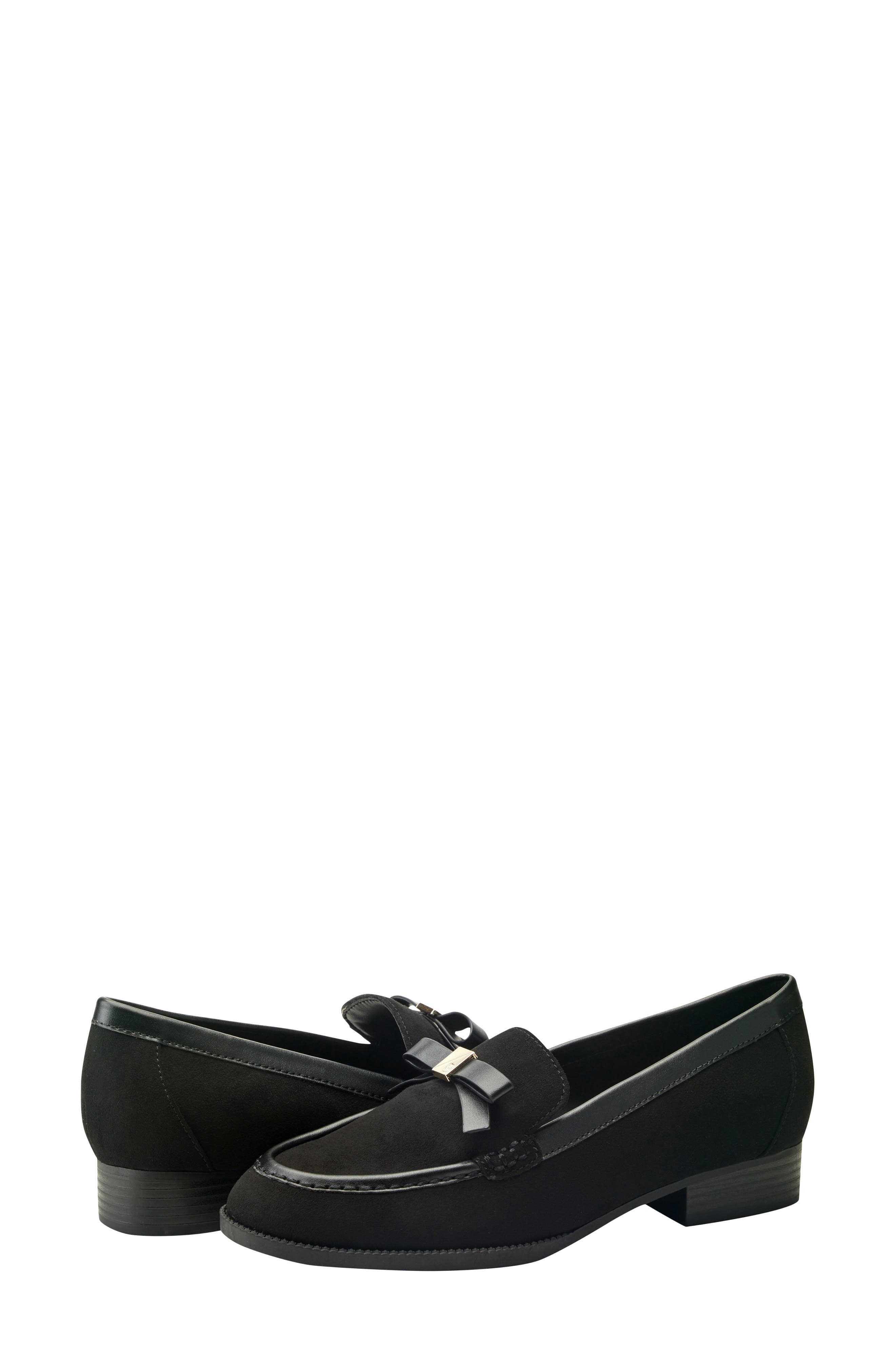 Ladeeda Faux Leather Loafer, Alternate, color, BLACK
