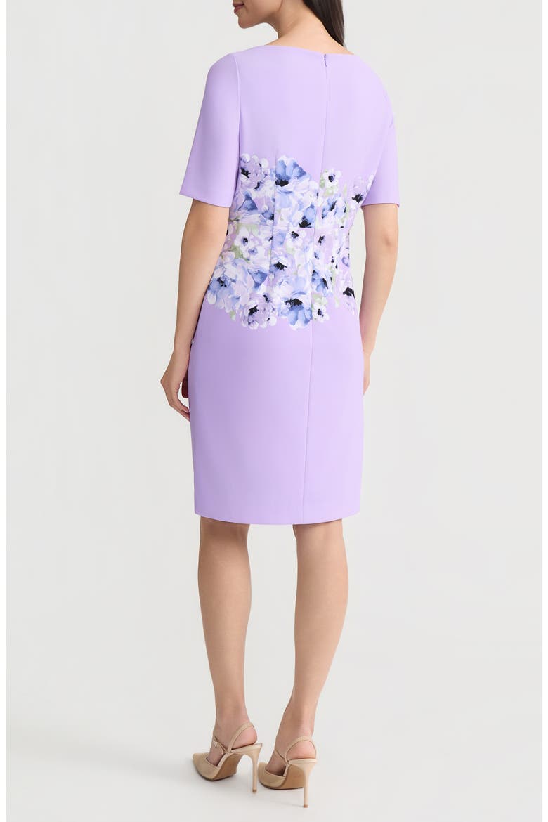 Floral Print Sheath Dress, Alternate, color, LAVNDR MIST