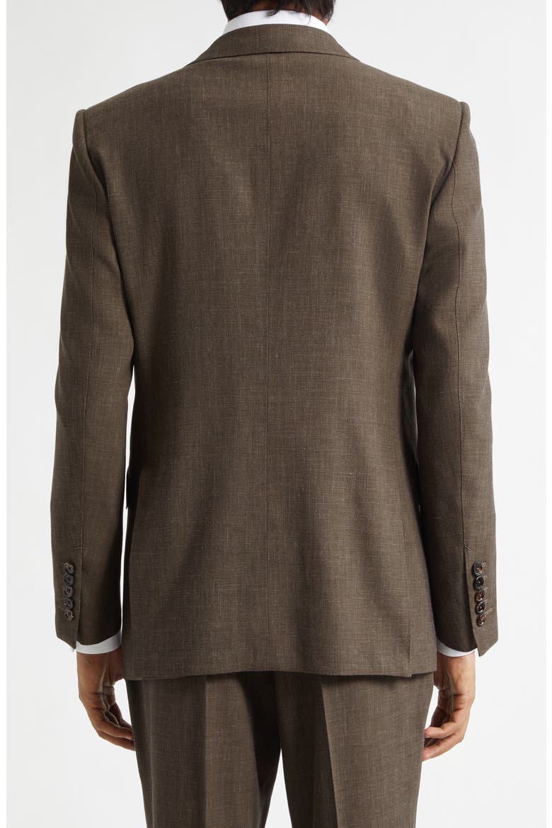 Fresco Mohair, Wool & Linen Blend Blazer, Alternate, color, KHAKI BROWN