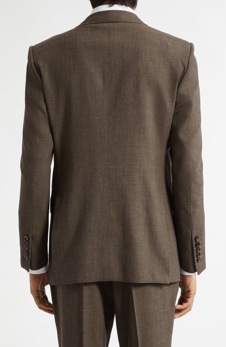 TOM FORD Fresco Mohair, Wool & Linen Blend Blazer, Alternate, color, Khaki Brown