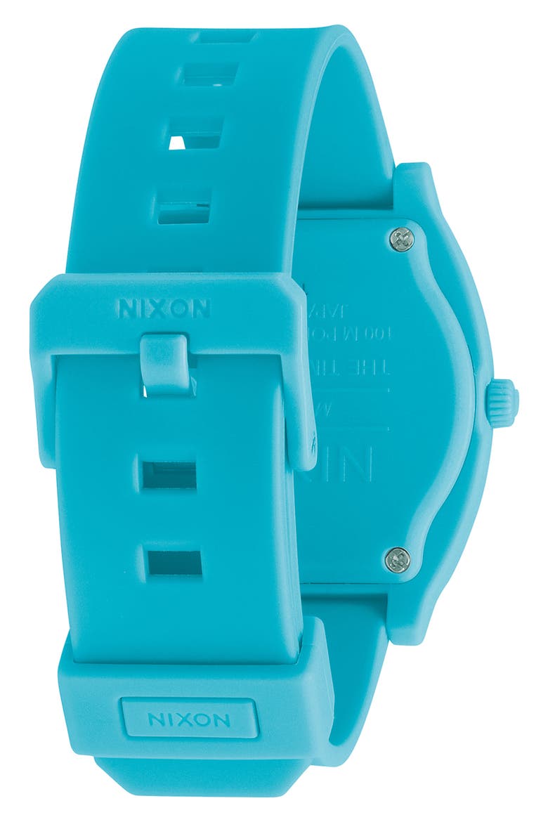 Time Teller P Polyurethane Strap Watch, 40mm, Alternate, color, MINERAL JADE