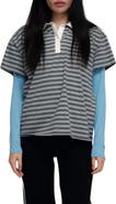 Find Me Now Wooju Layered Sleeve Polo T-Shirt