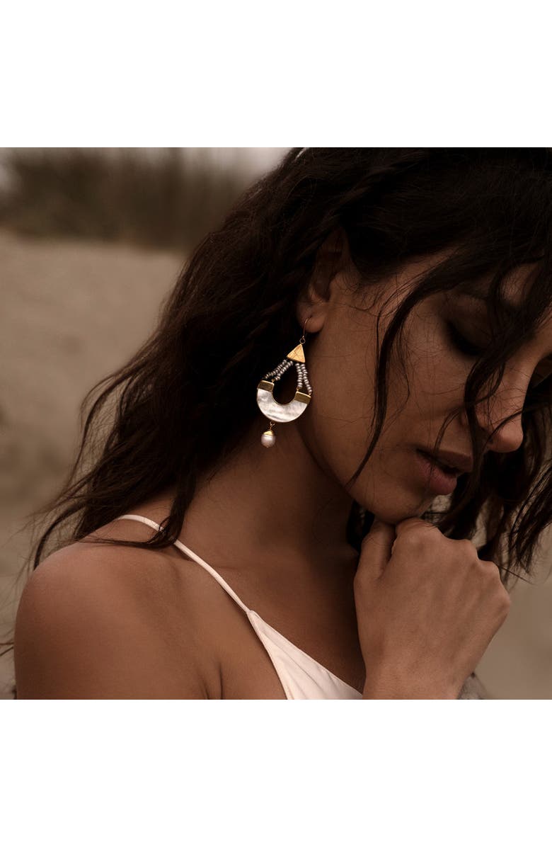 Freya Rose Warrioress Sunrise Earrings, Alternate, color, Gold