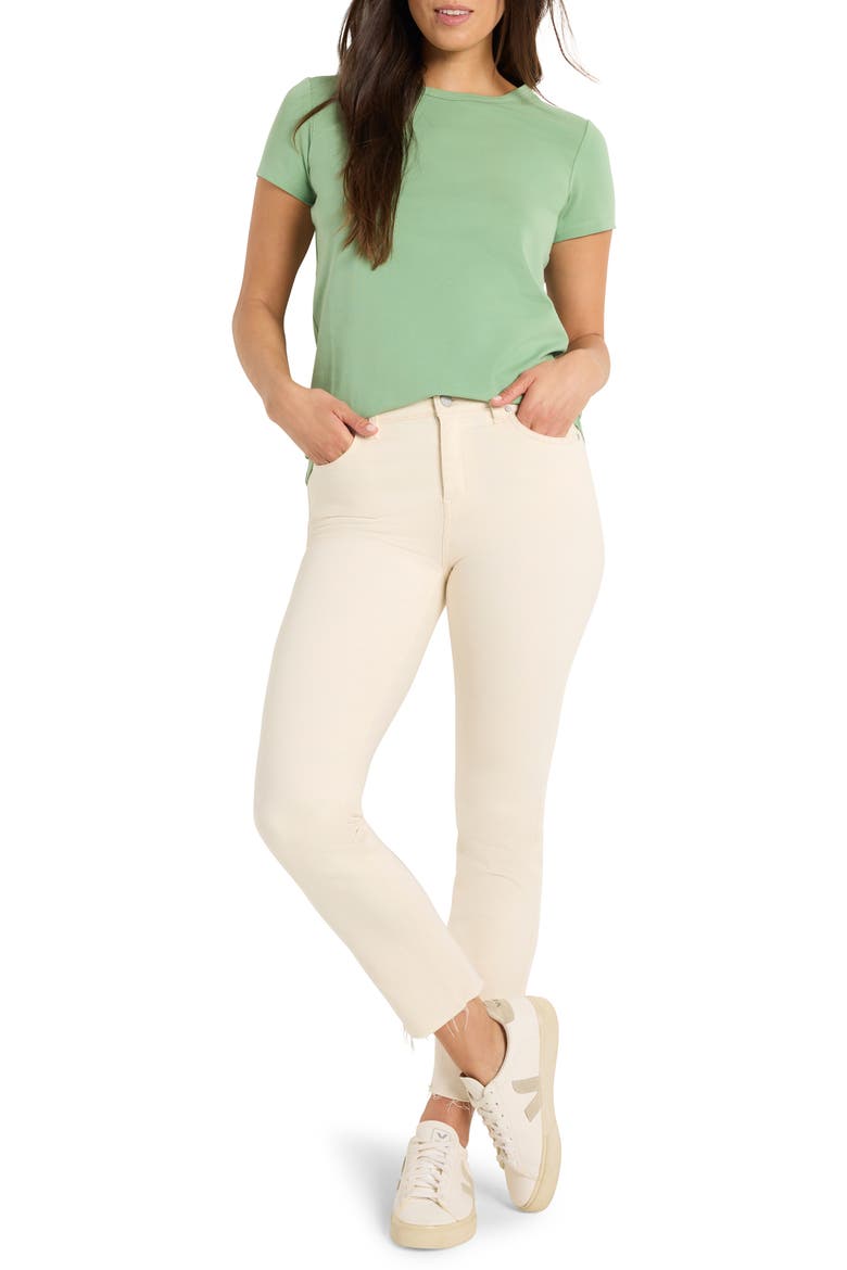 Perfect Knit Crewneck T-Shirt, Alternate, color, HAPPY APPLE