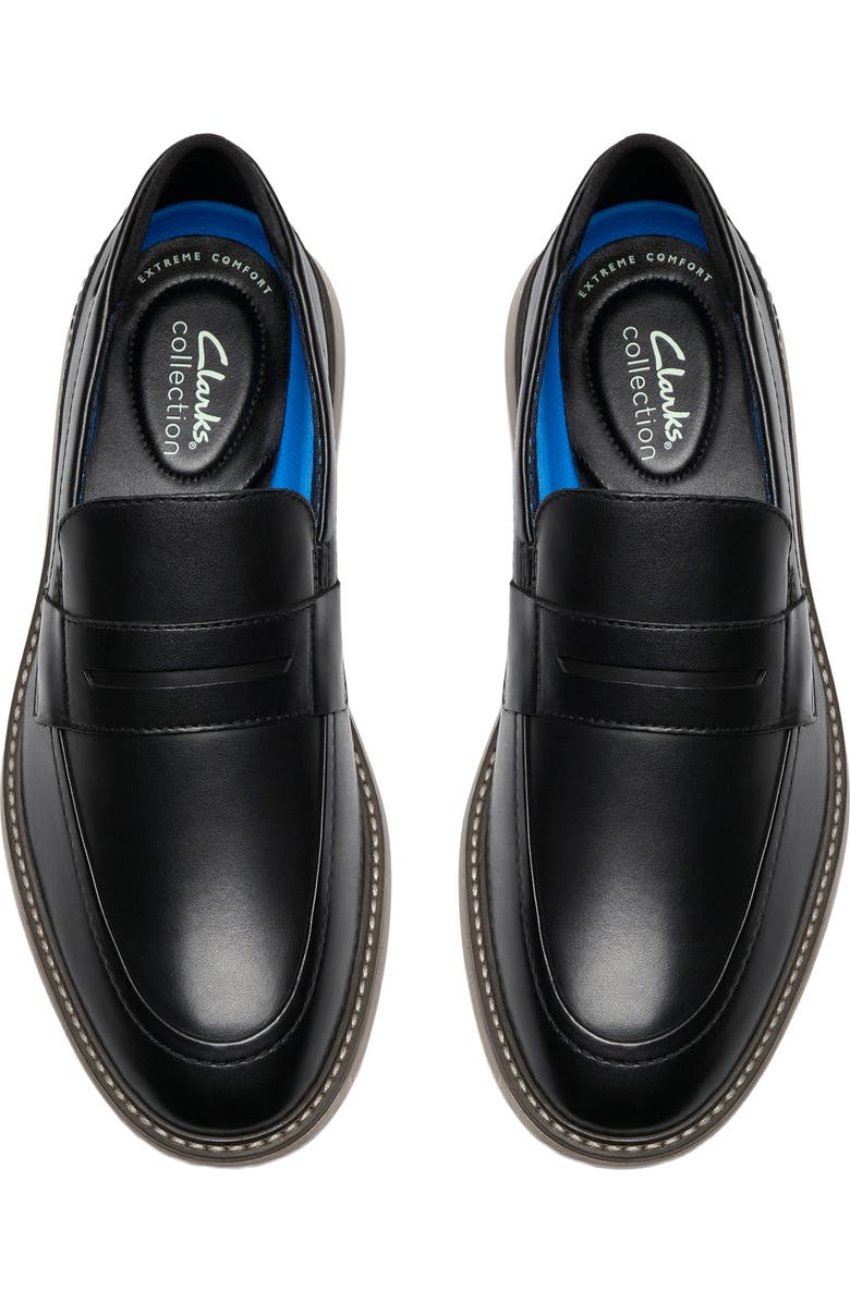 Clarks<sup>®</sup> Brantin Loafer, Alternate, color, Black Leather