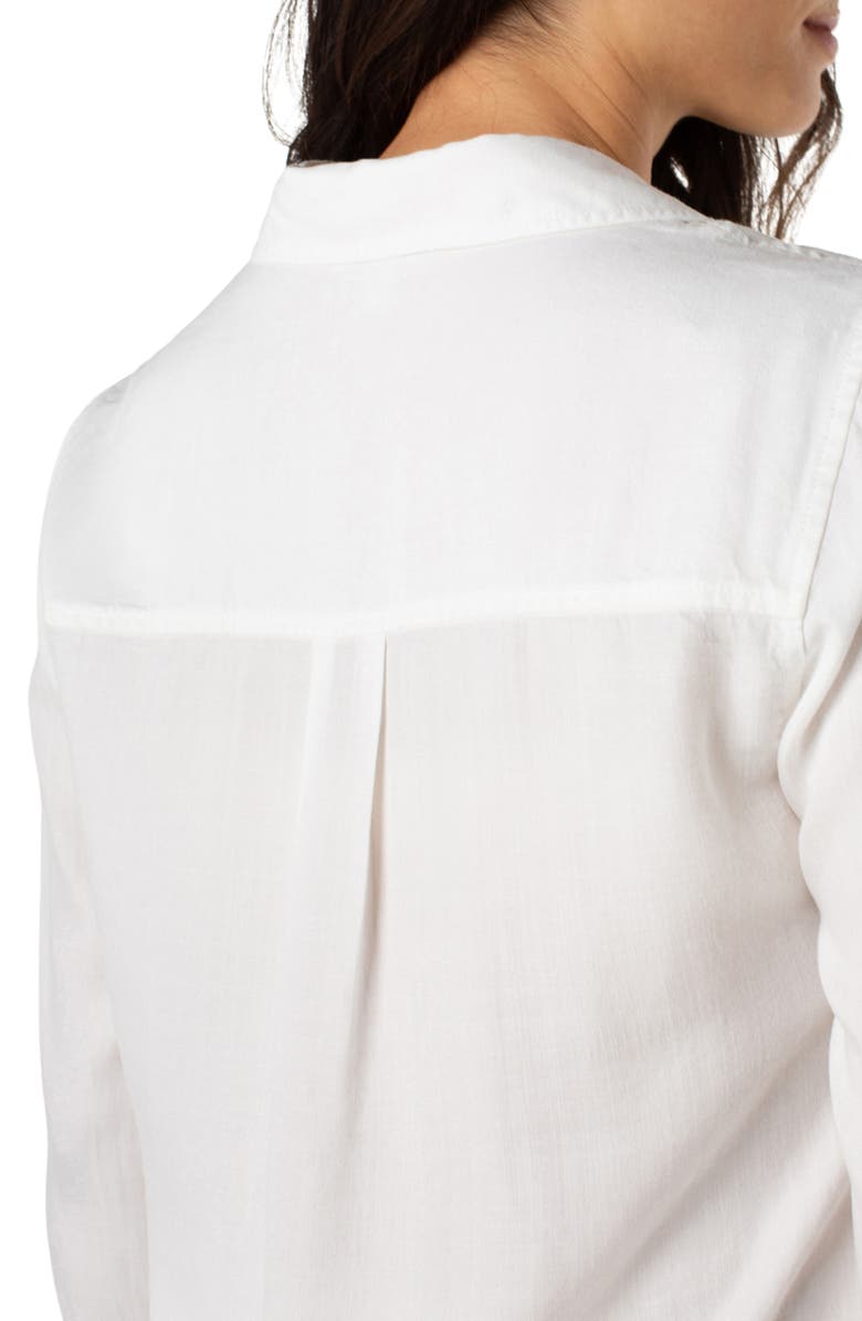 Liverpool Los Angeles Lyocell Button-Up Shirt, Alternate, color, White