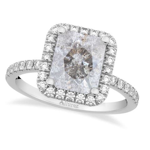 Salt & Pepper Diamond & Diamond Engagement 14k