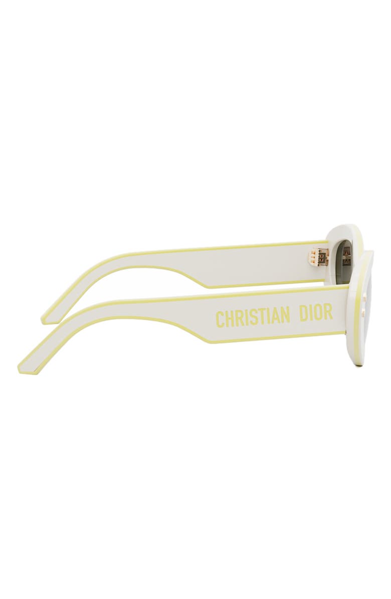 DIOR 'DiorPacific B1U 53mm Butterfly Sunglasses, Alternate, color, Ivory / Brown