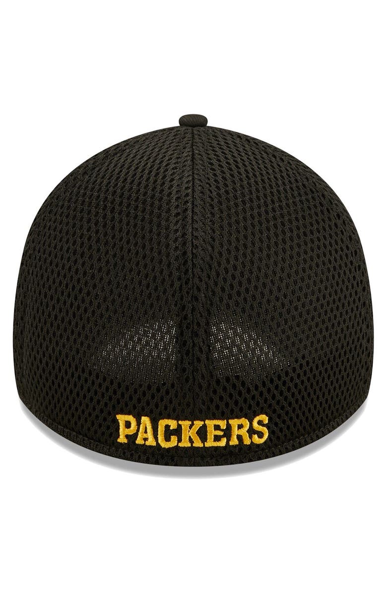New Era Men's New Era Black Green Bay Packers Team Neo 39THIRTY Flex Hat, Alternate, color, 