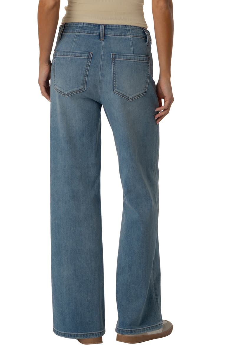 KUT from the Kloth Meg Patch Pocket High Waist Ankle Wide Leg Jeans, Alternate, color, 