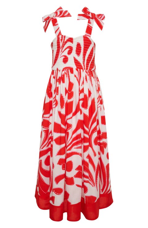 Kids' Cari Smocked Bodice Maxi Sundress (Toddler, Little Kid & Big Kid)
