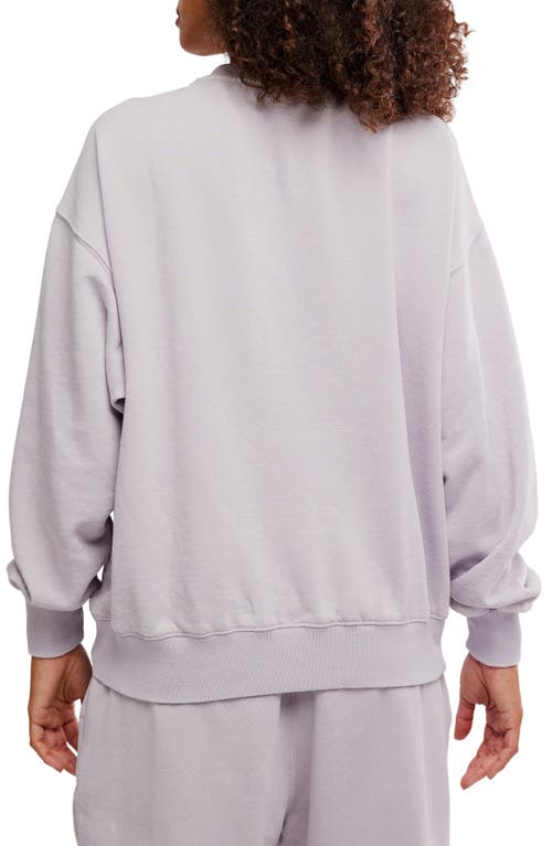 Free People Intimately Fp Slow It Down Oversize Cotton Blend Sweatshirt In Multi