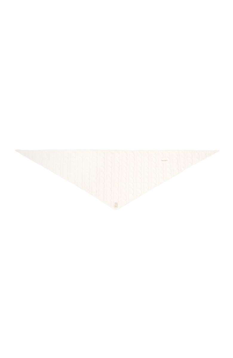 SANDRO Cable knit bandana, Alternate, color, Ecru