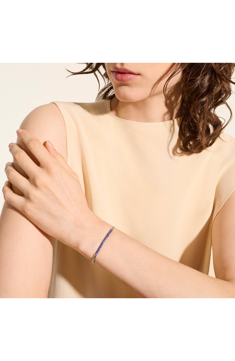 John Hardy JH Essential Pavé Bracelet, Sterling Silver, Gemstones, 2.5MM, Alternate, color, Silver/ Blue Sapphire