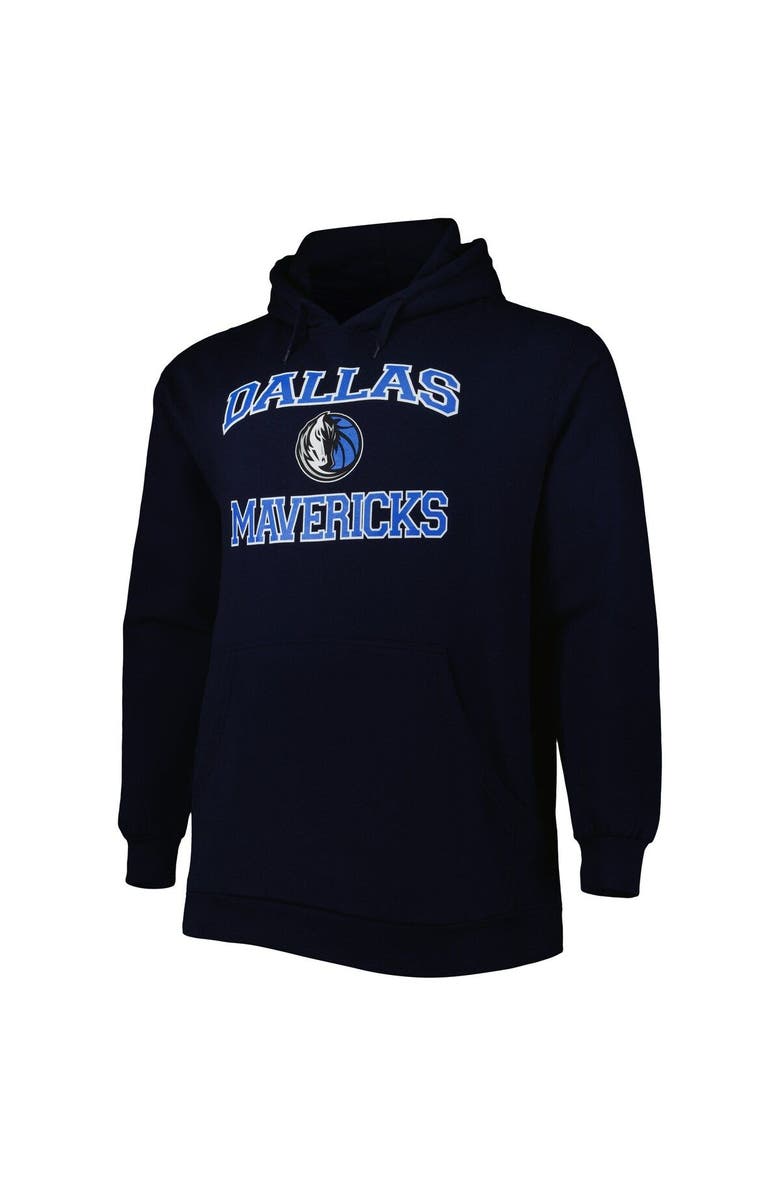 PROFILE Men's Navy Dallas Mavericks Big & Tall Heart & Soul Pullover Hoodie, Alternate, color, Navy