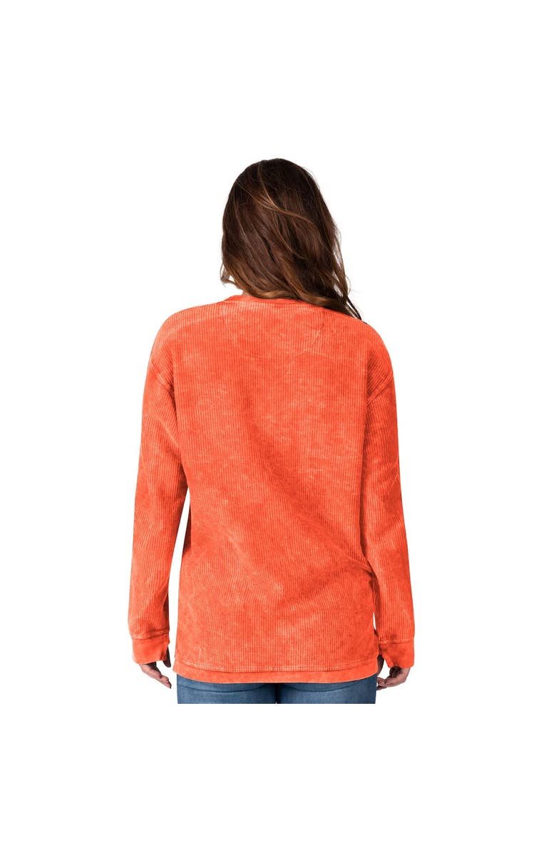 G-III 4HER BY CARL BANKS Women's G-III 4Her by Carl Banks Orange Cleveland Browns Comfy Cord Pullover Sweatshirt, Alternate, color, Orange