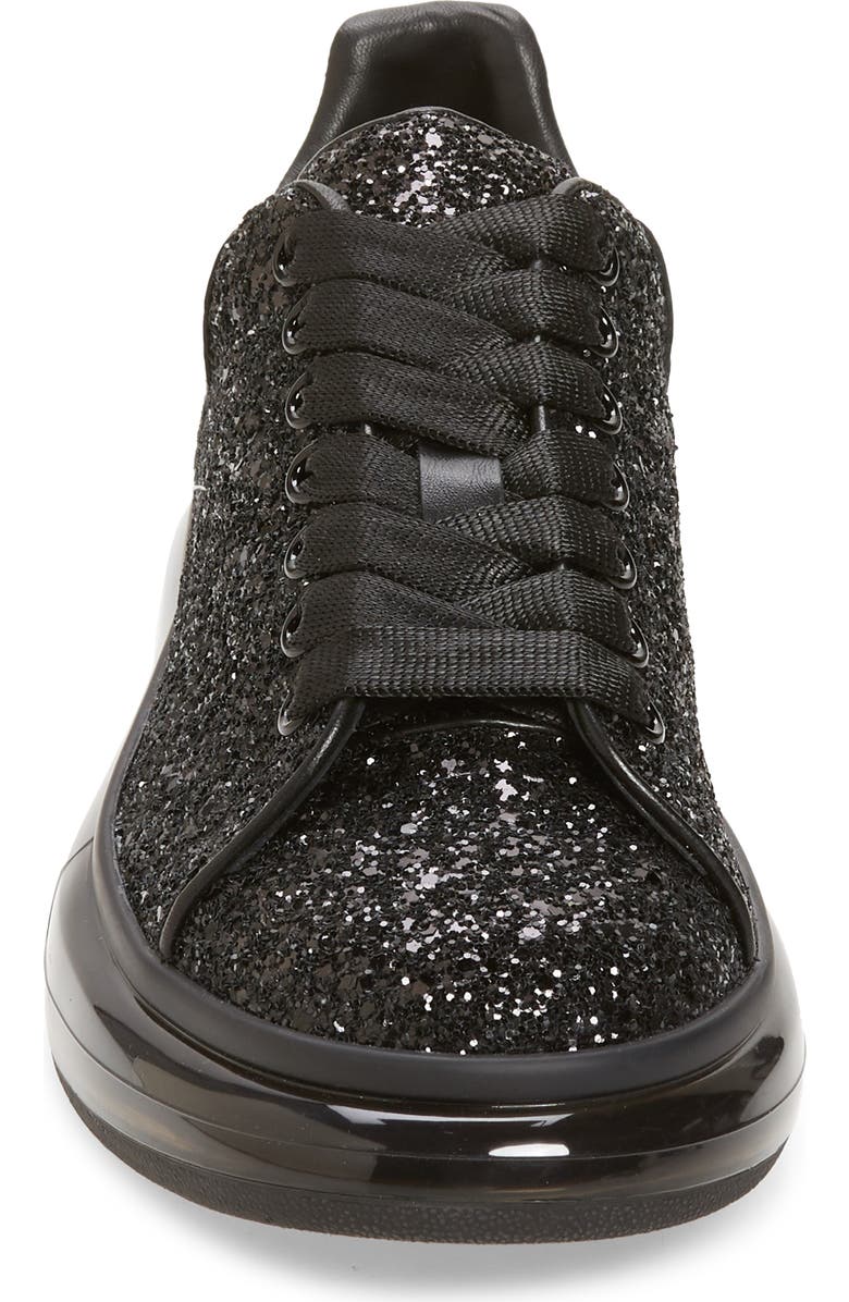 McQueen Alexander McQueen Glitter Bubble Sole Platform Sneaker, Alternate, color,