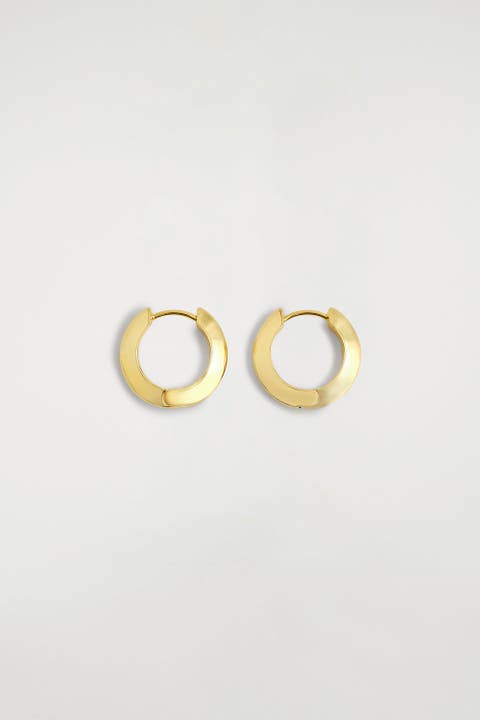 Faceted Mini Hoop Earrings