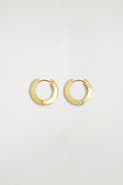 COS Faceted Mini Hoop Earrings
