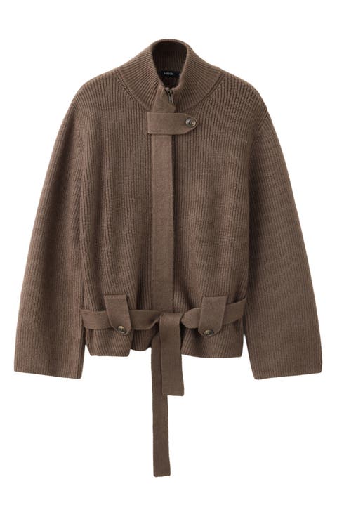 Belted Knit Jacket