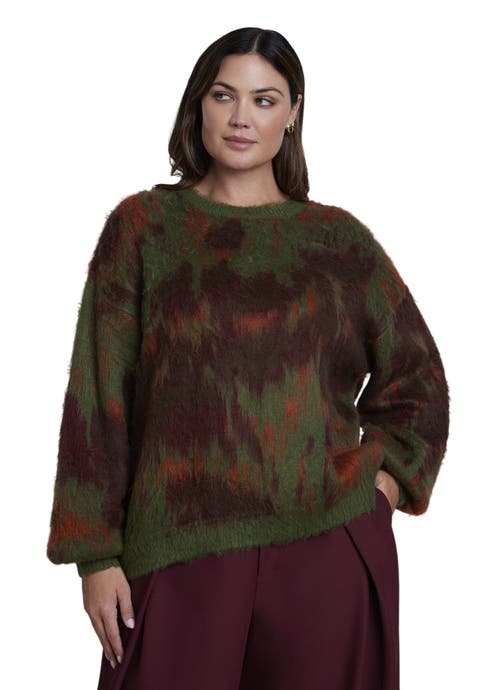 Brushed Intarsia Sweater (plus)