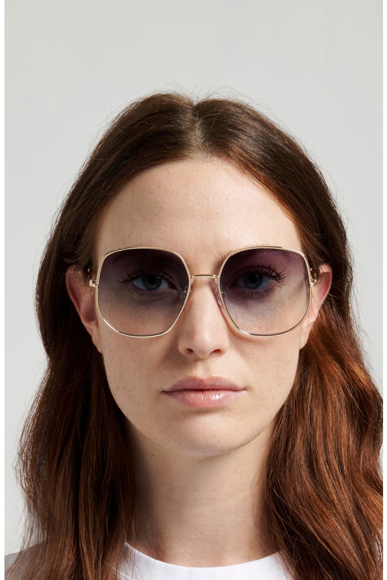 59mm Gradient Square Sunglasses, Alternate, color, 0LKS-IB