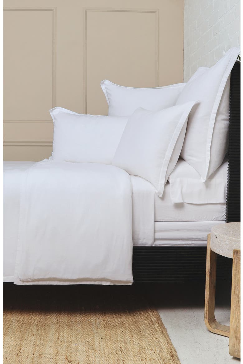 Georgie Duvet Cover, Alternate, color, WHITE