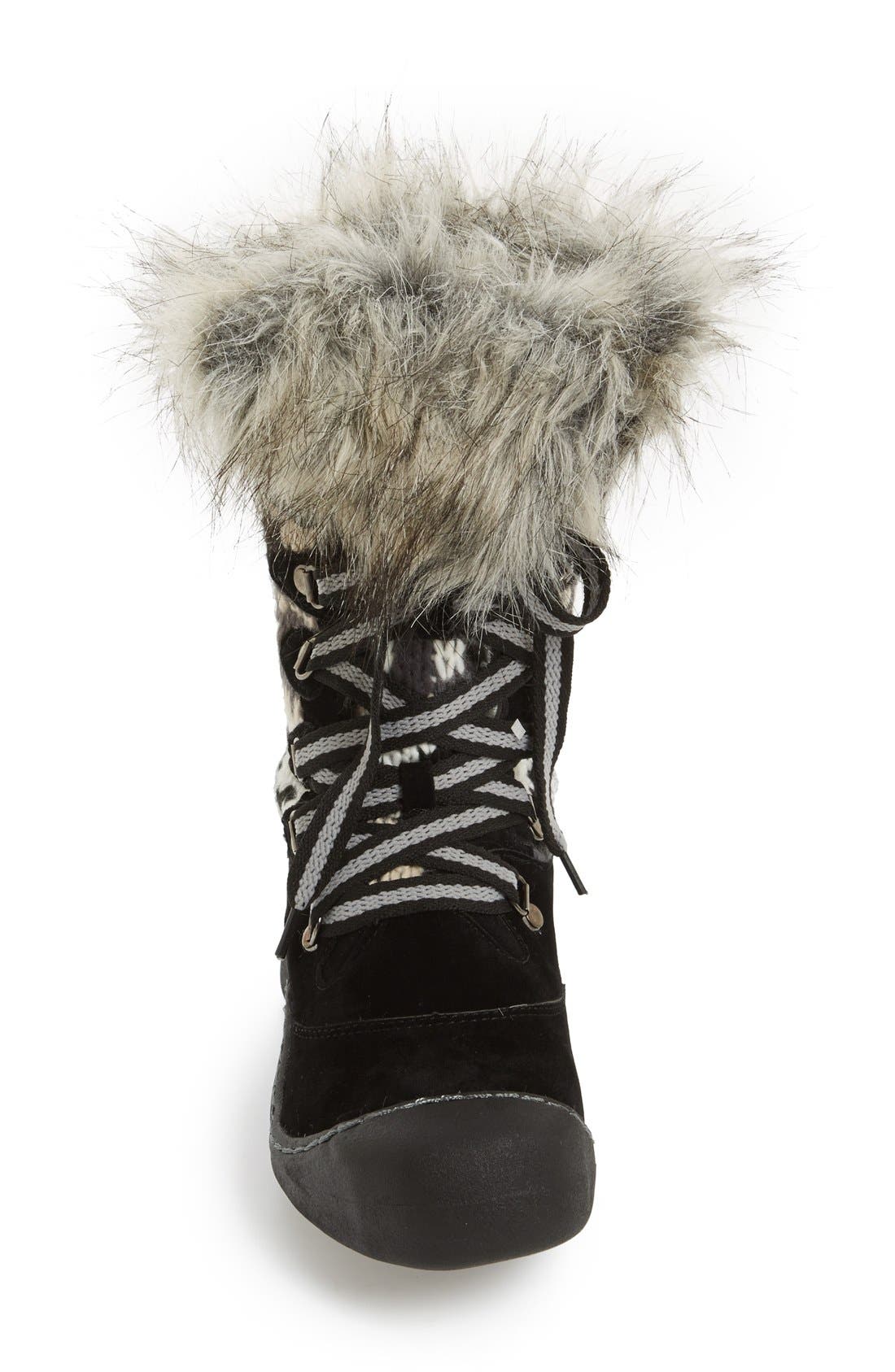 MUKS LUKS 'Gwen' Water Resistant Boot, Alternate, color, BLACK