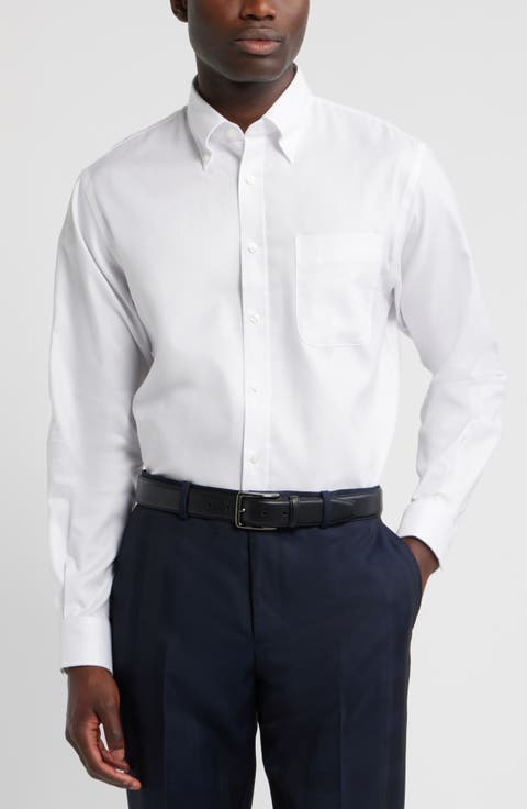Traditional Fit Cotton Oxford Non-Iron Dress Shirt (Regular, Big & Tall)