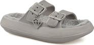 ROCK AND CANDY Faux Shearling Slide Sandal