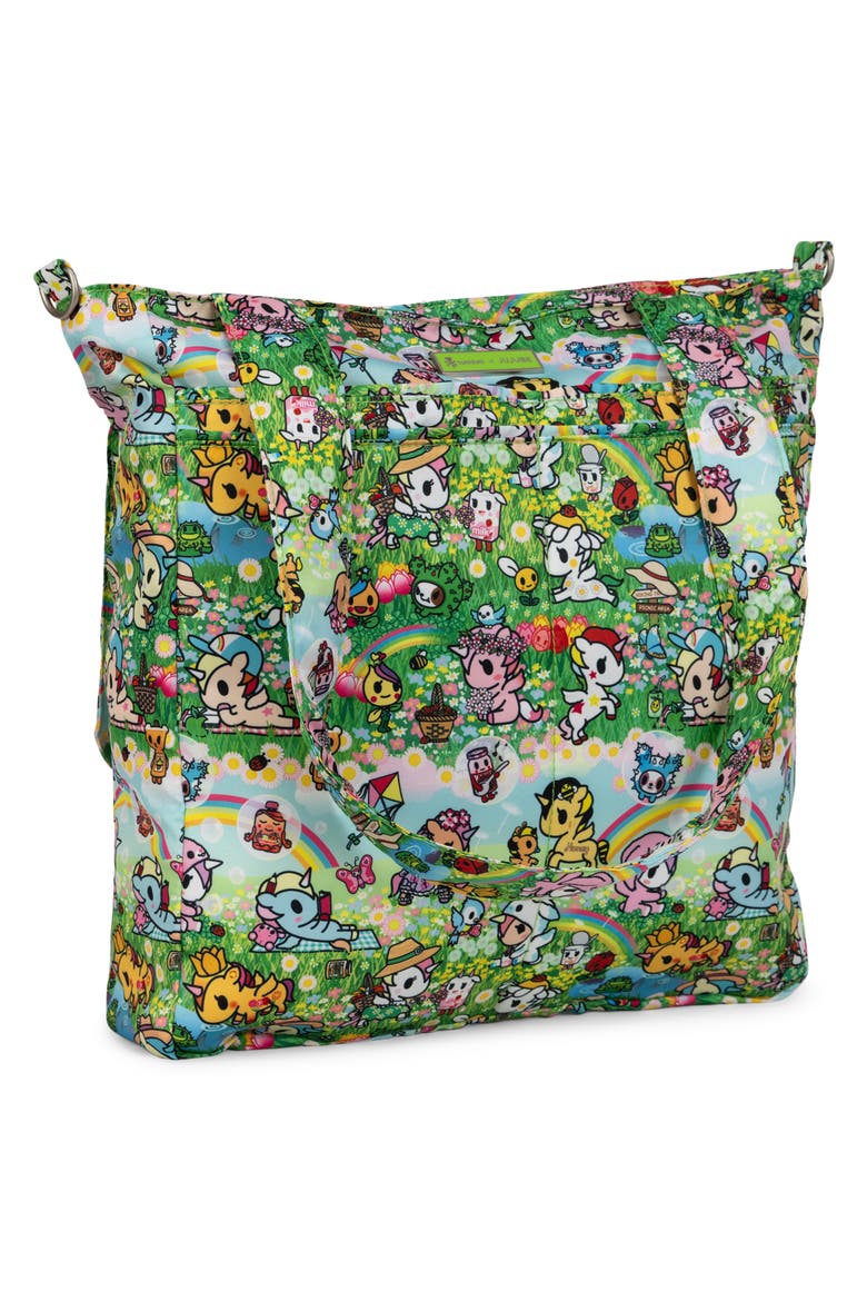 Be Light Diaper Tote, Alternate, color, MEADOW BLOOMS
