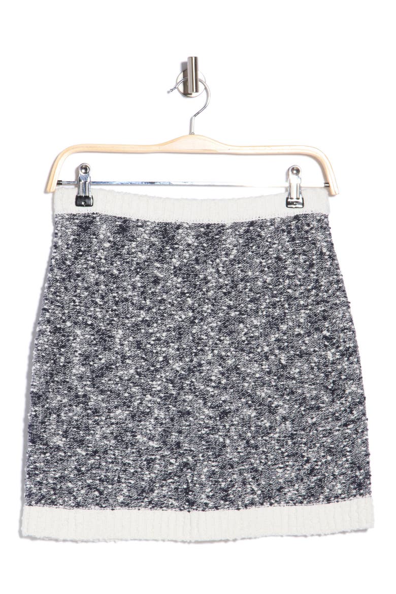 Adalee Marled Miniskirt, Main, color, NAVY/ IVORY