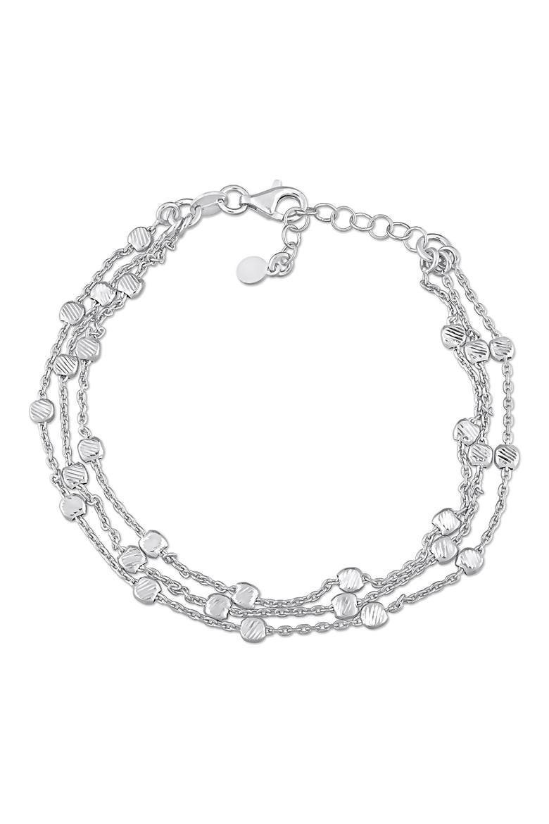 Sterling Silver Multi-Strand Link Bracelet, Main, color, SILVER