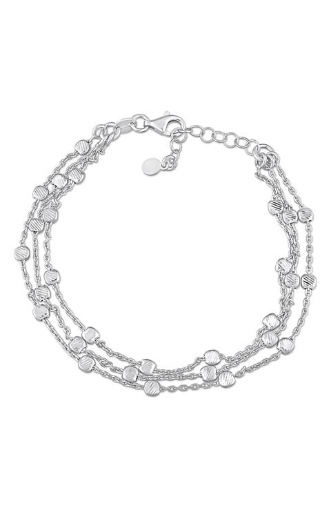 Sterling Silver Multi-Strand Link Bracelet