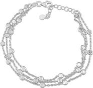 DELMAR Sterling Silver Multi-Strand Link Bracelet