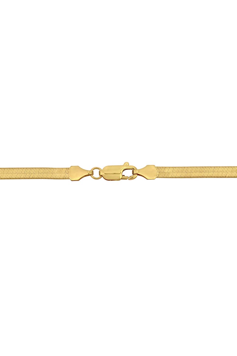 Flex Herringbone Chain Necklace 10k Gold, Alternate, color, Yellow Gold