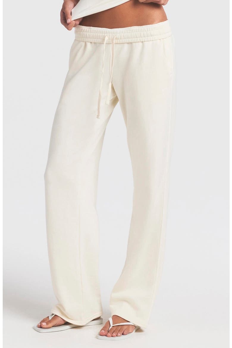 Oversize French Terry Pants, Alternate, color, ECRU