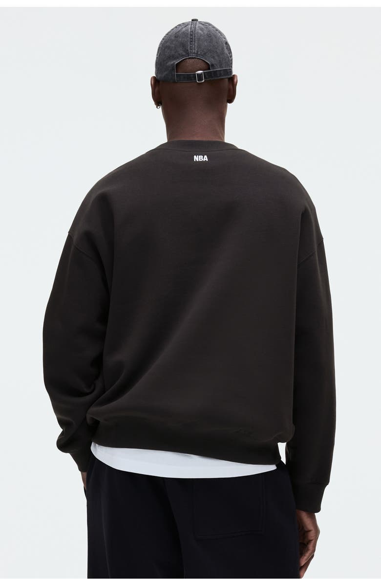 H&M Oversized printed sweatshirt, Alternate, color, Black/Nba