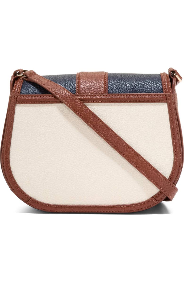 Cole Haan Marina Saddle Crossbody Bag, Alternate, color, Midnight Moon / Ivory/ Cuoio