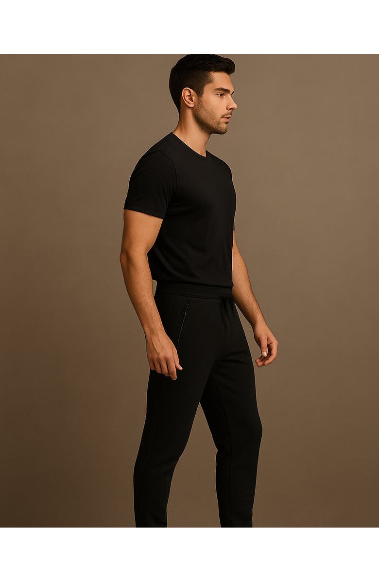 BenBen Mens Ultra Soft Singe Pack Dual Zipper Jogger, Alternate, color, 