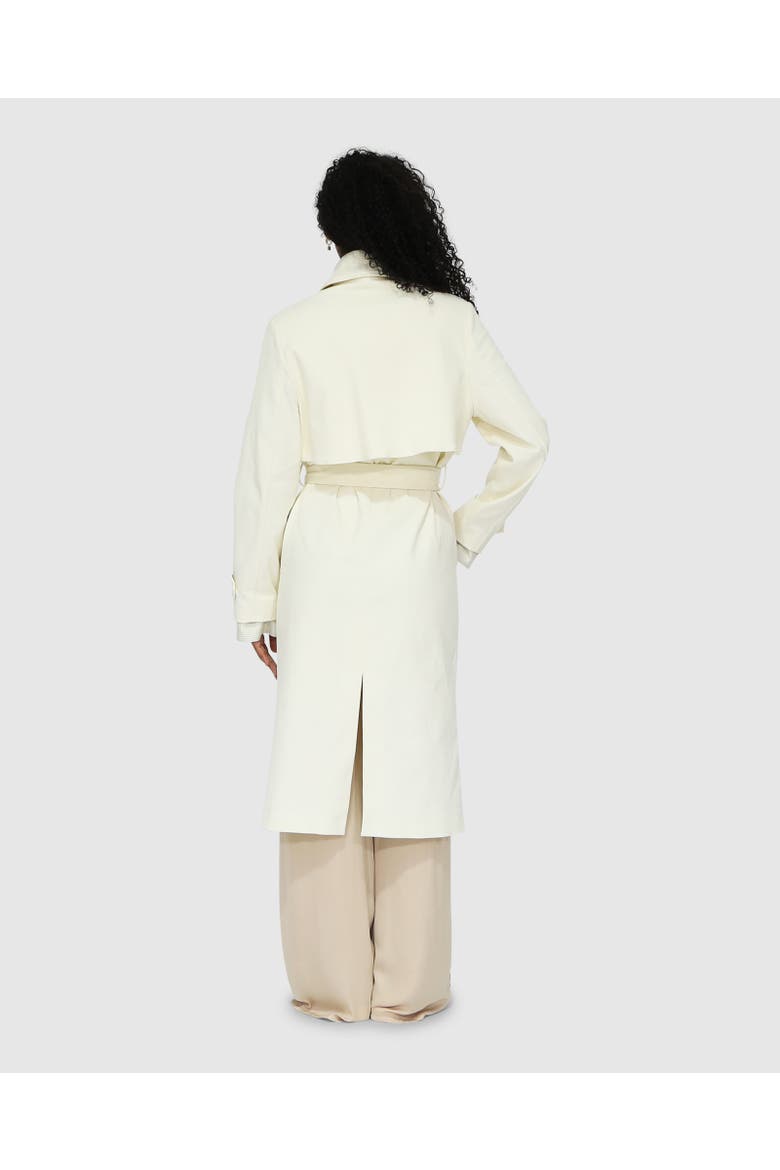 Empirical Trench Coat, Alternate, color, White
