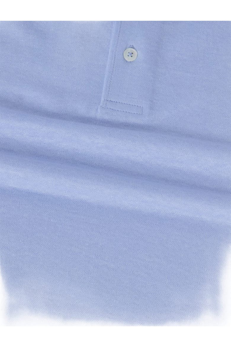 Taylor Pique Linen Polo, Alternate, color, Light Blue