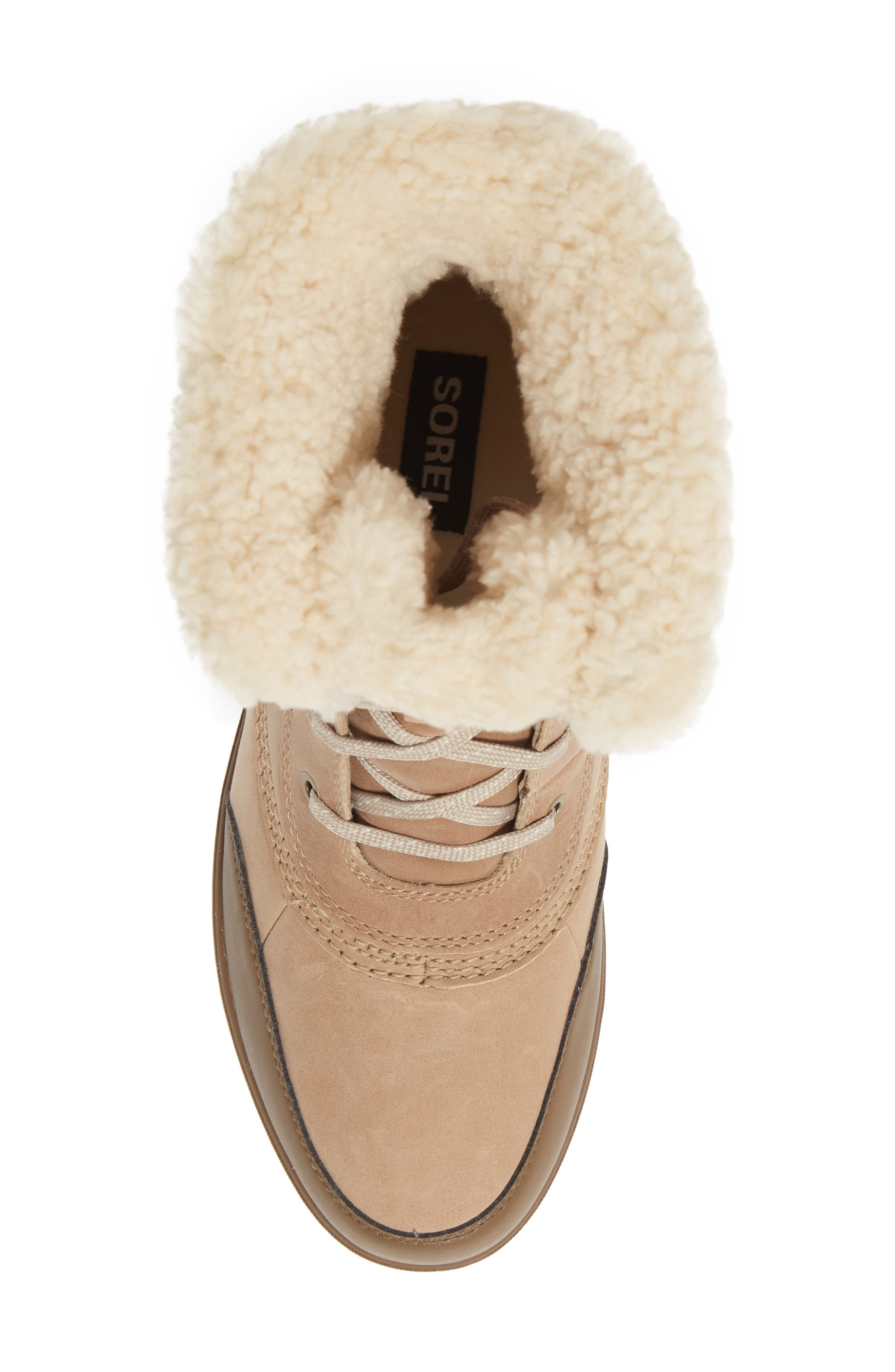 SOREL Tivoli IV Parc Genuine Shearling Trim Waterproof Boot, Alternate, color, 