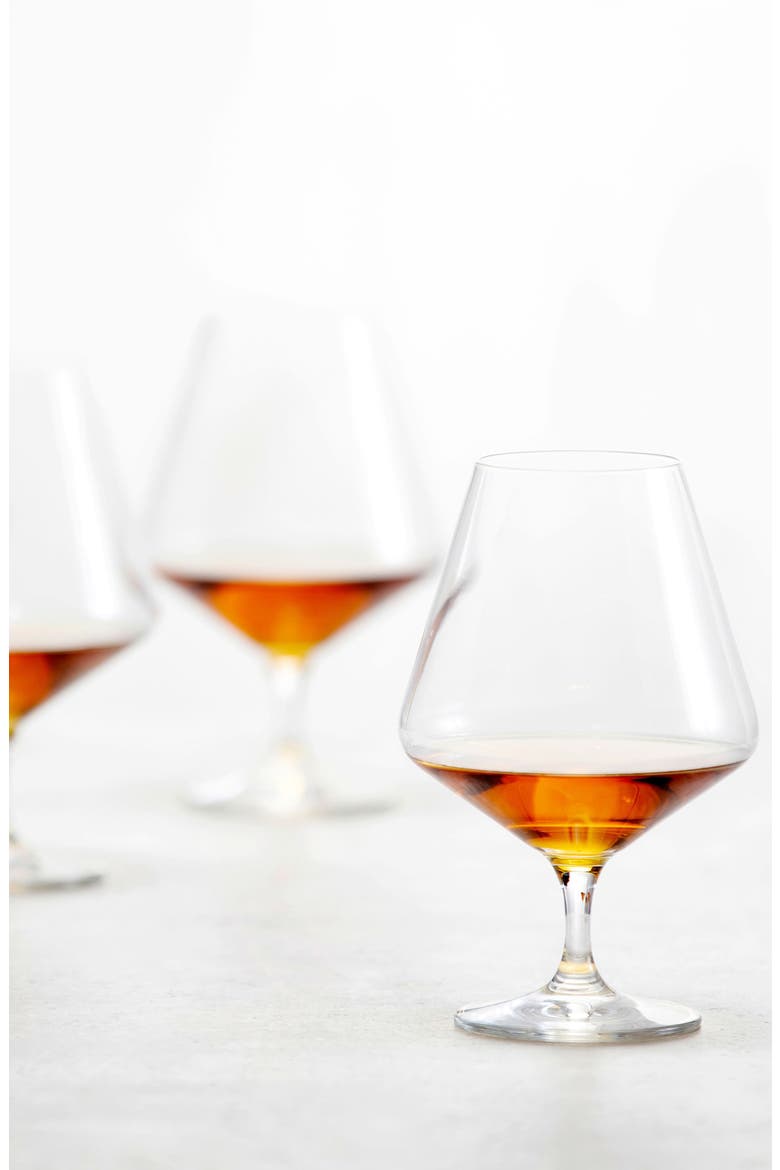 Pure Set of 6 Cognac Glasses, Alternate, color, CLEAR