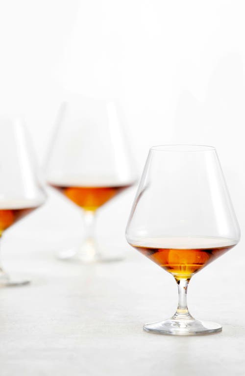 Schott Zwiesel Pure Set Of 6 Cognac Glasses In Clear