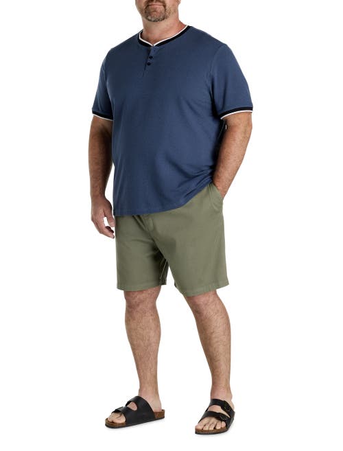 True Nation By Dxl Big & Tall Textured Henley T-shirt