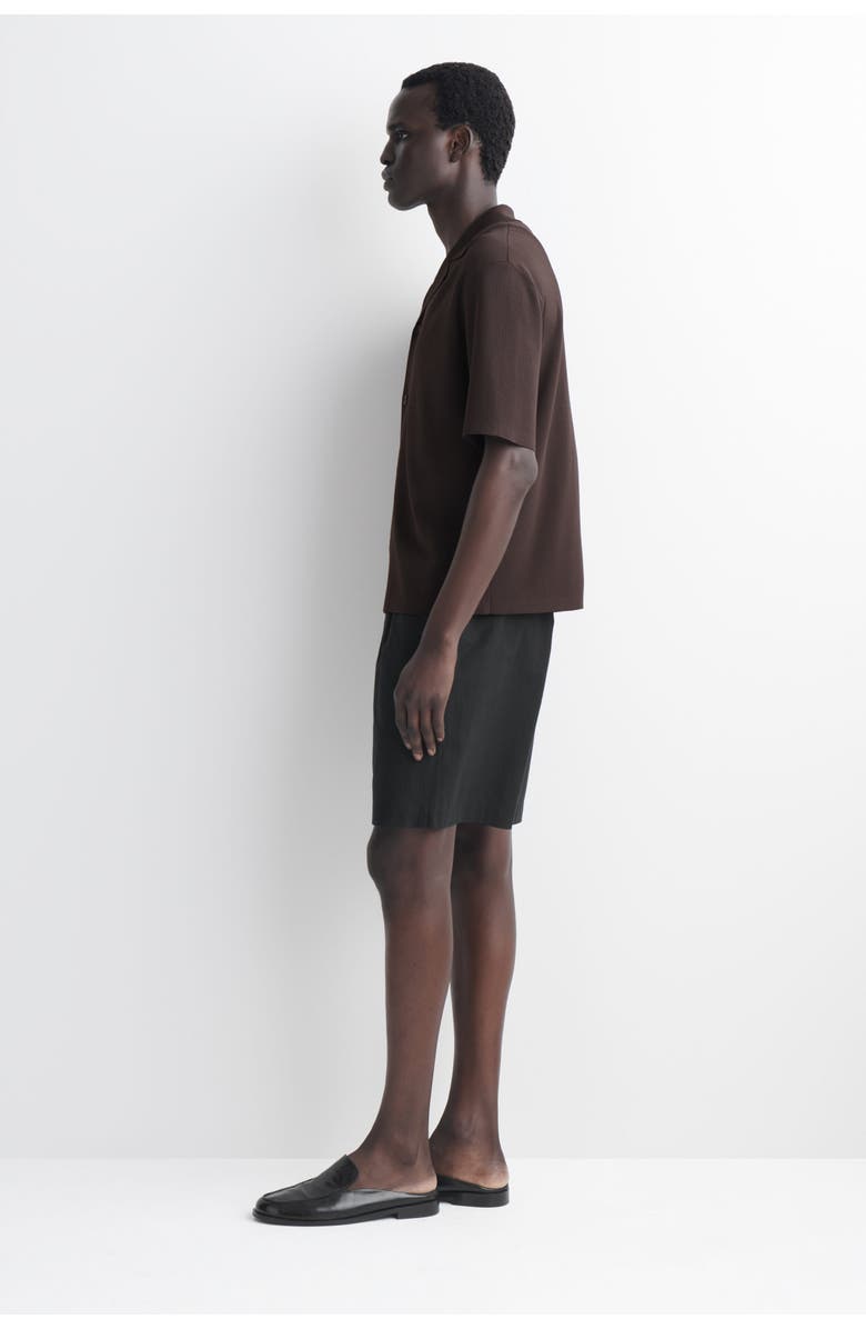 COS Elasticated Cotton Shorts, Alternate, color, Black