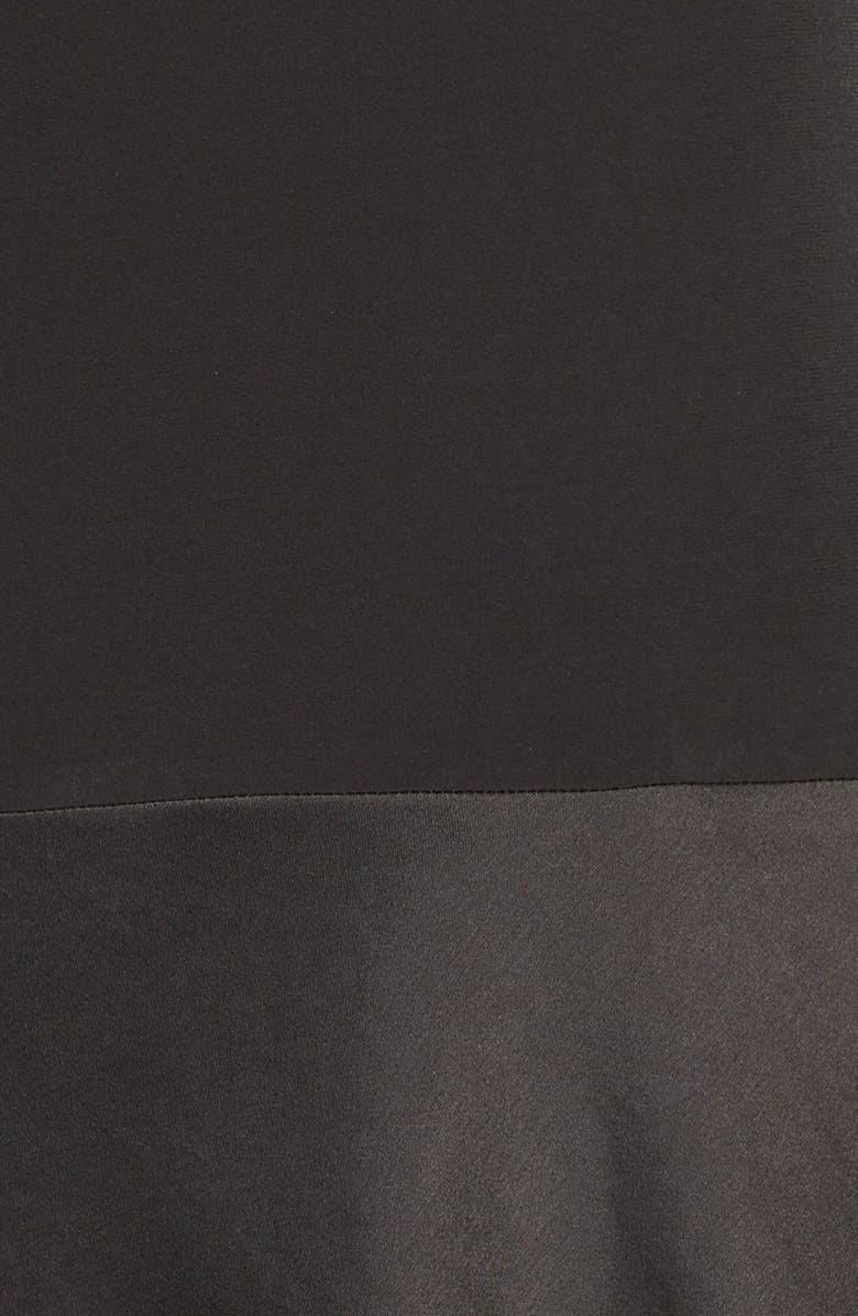 Cynthia Steffe Jersey & Satin Drop Waist Dress, Alternate, color,