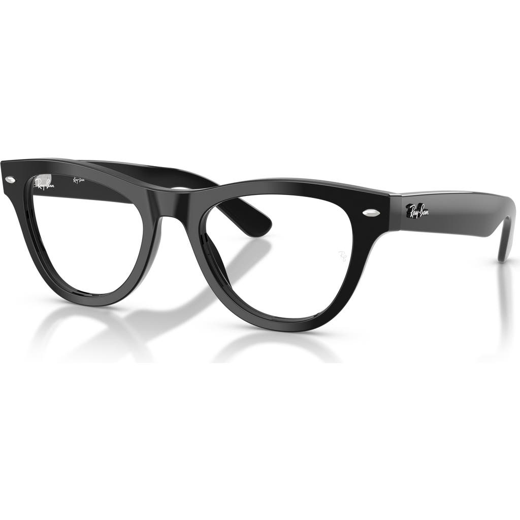 Ray-Ban 50mm Cat Eye optical glasses in Black at Nordstrom